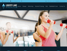 Tablet Screenshot of libertylakeathleticclub.com